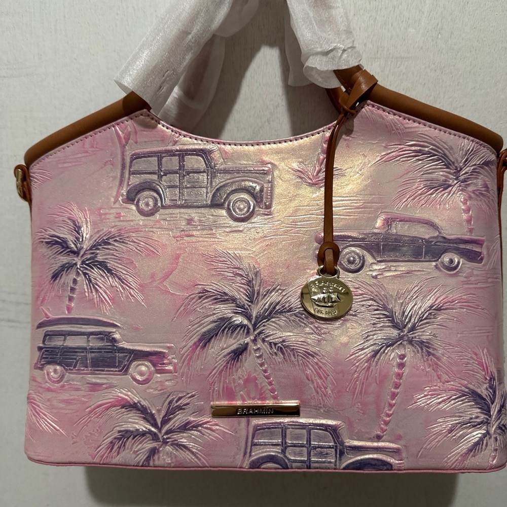 NEW Brahmín Melbourne leather small Elaine optimism Copa Cabana.